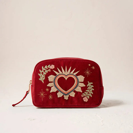 Elizabeth Scarlett Enchanted Heart Makeup Bag